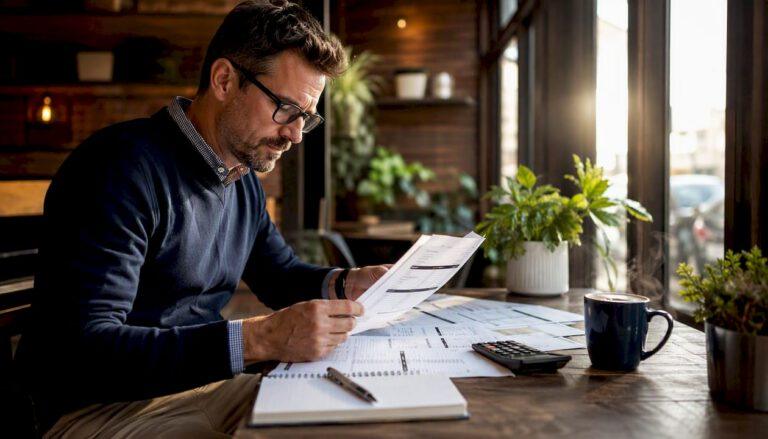 Man reviewing laser engraving cost quotes