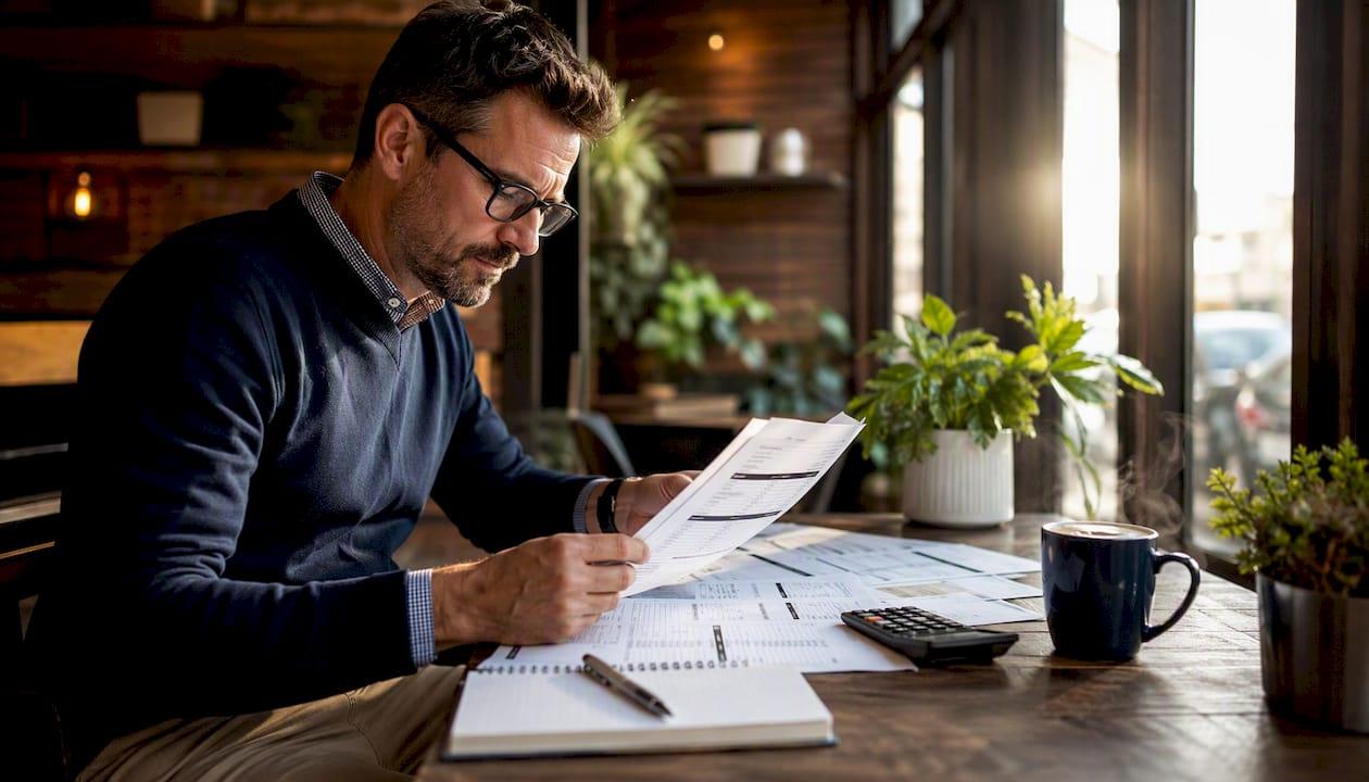 Man reviewing laser engraving cost quotes