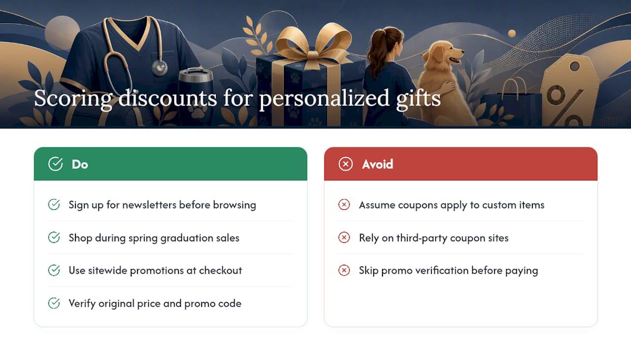 How do you actually score discounts on personalized vet tech gifts? — overview diagram