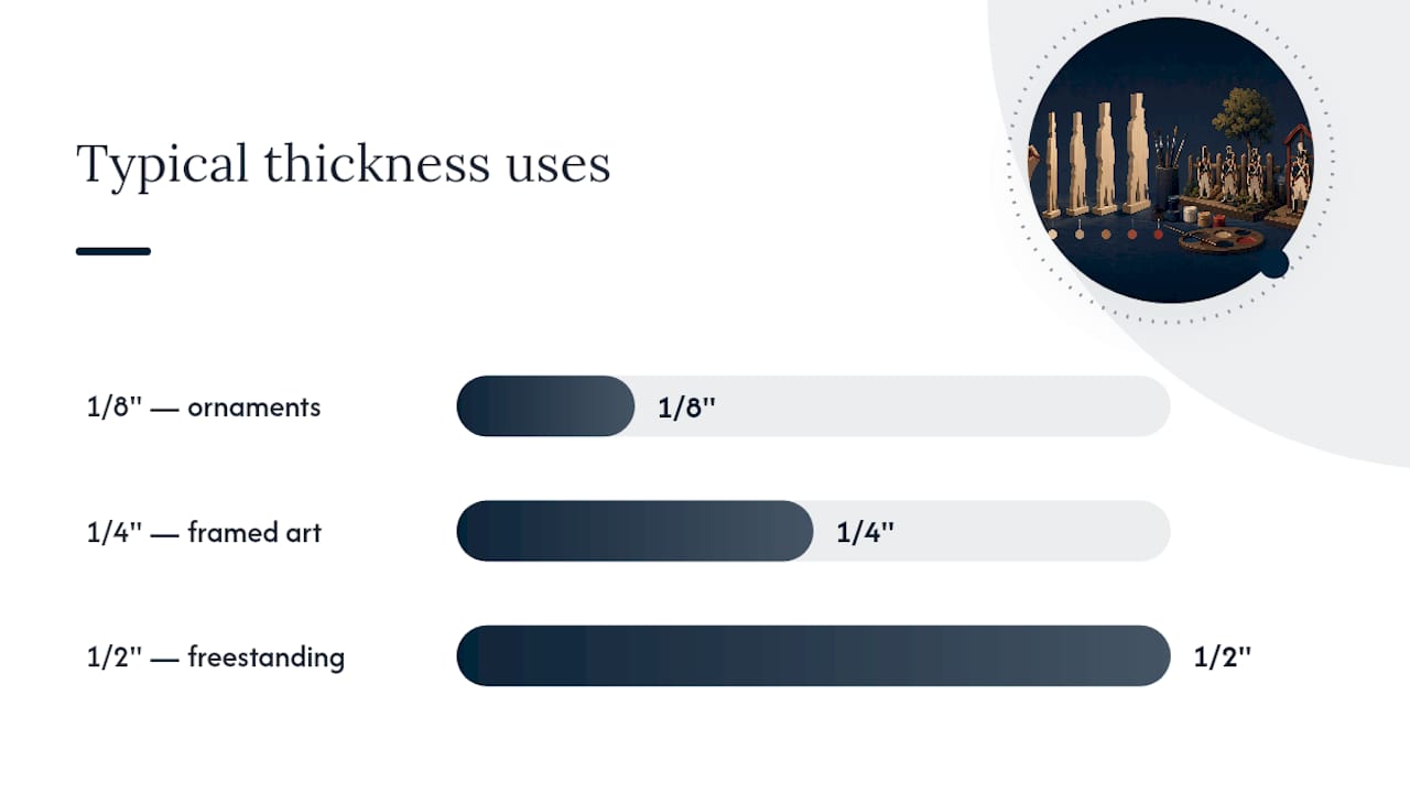 Comparison of MDF, Baltic birch, and plywood for cutouts