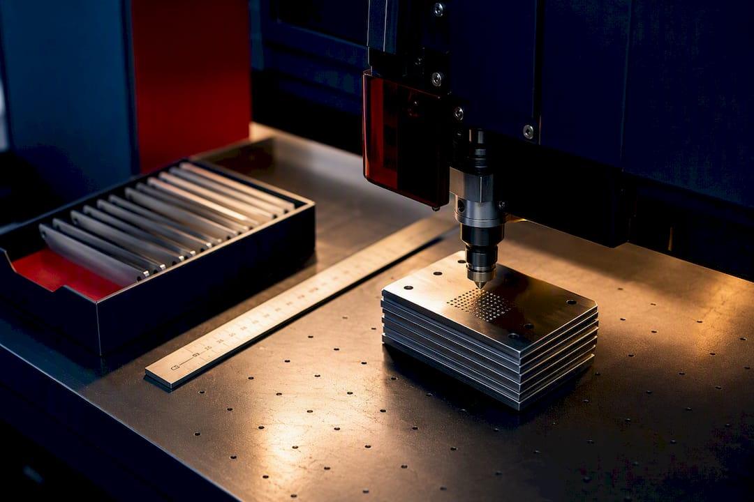 Laser engraving components in production