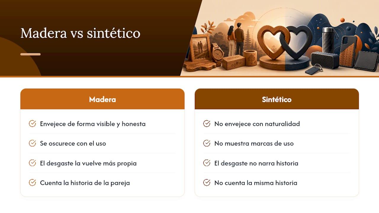 Por qué la madera sigue siendo el material que mejor cuenta una historia de pareja — overview diagram