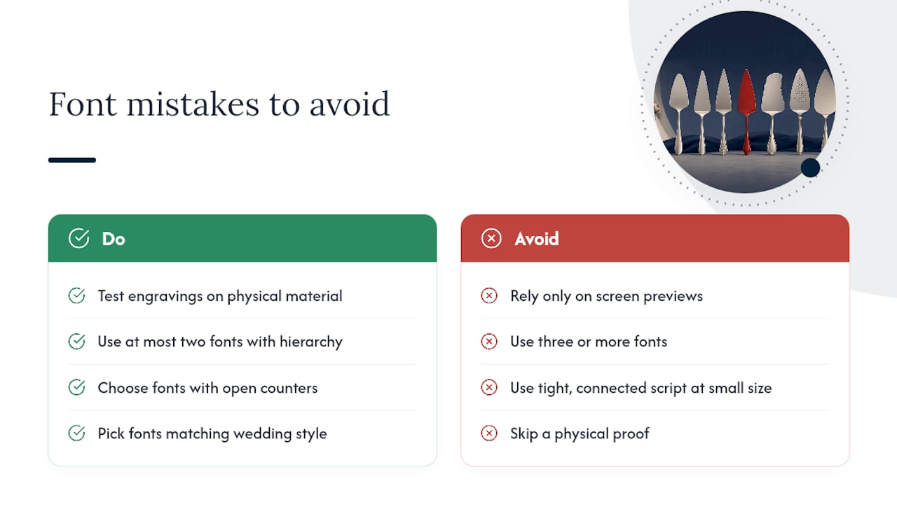 What Mistakes Should You Avoid When Choosing an Engraving Font? — overview diagram