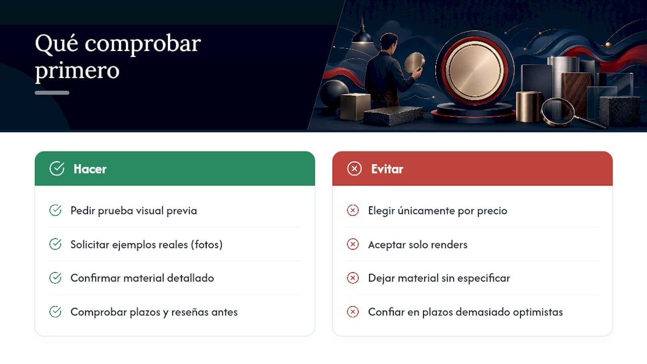 Comparar precio y calidad entre proveedores de grabado — overview diagram