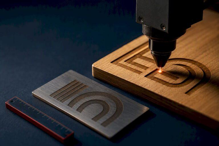 Trazos tipográficos tallados en madera y metal