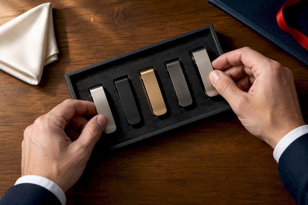 Comparing personalized groomsmen gift finishes