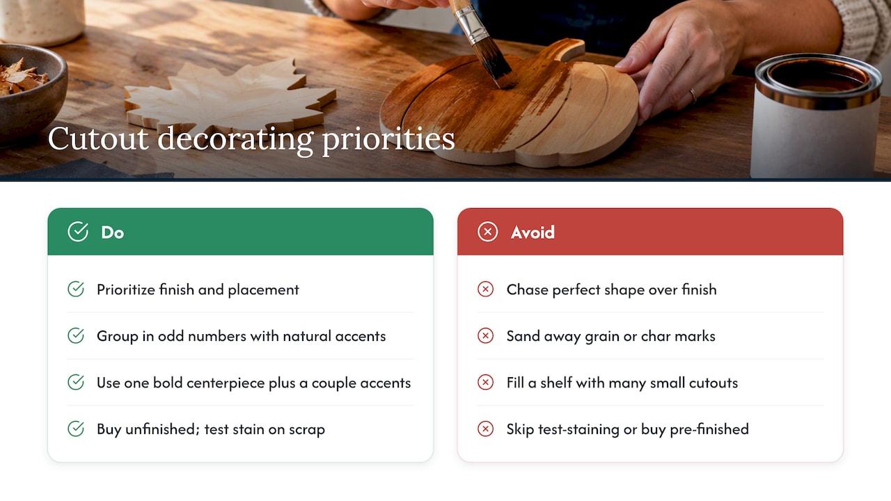 What actually matters when you're decorating with cutouts — overview diagram