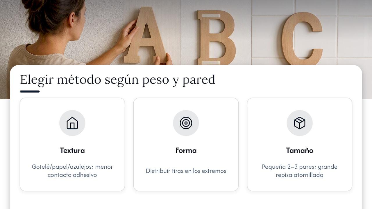 Superficies de la pared y aplicación del adhesivo