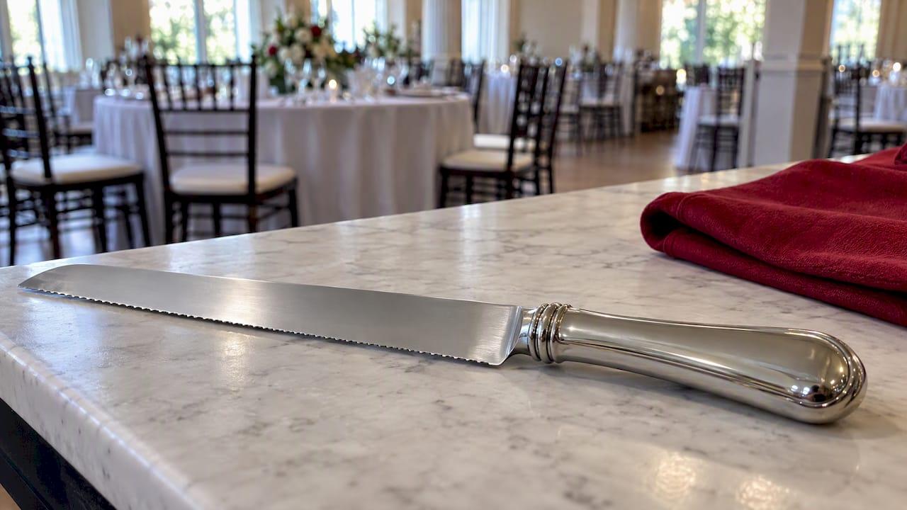 Cuchillo de boda listo para personalizar