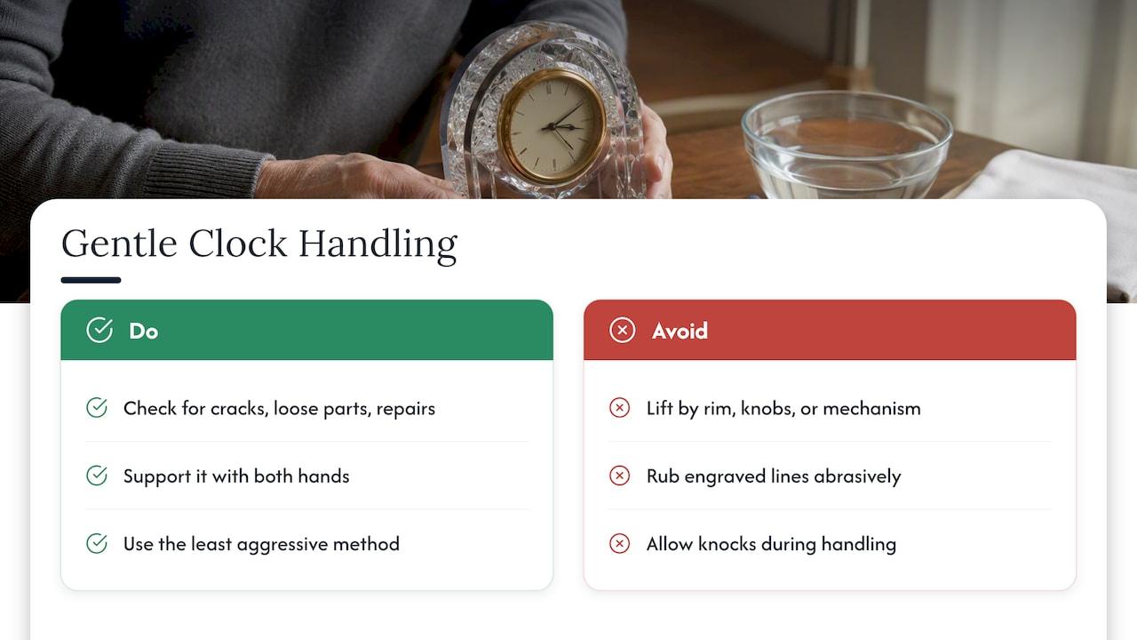 Why a crystal clock needs a gentler touch than your kitchen glasses — overview diagram