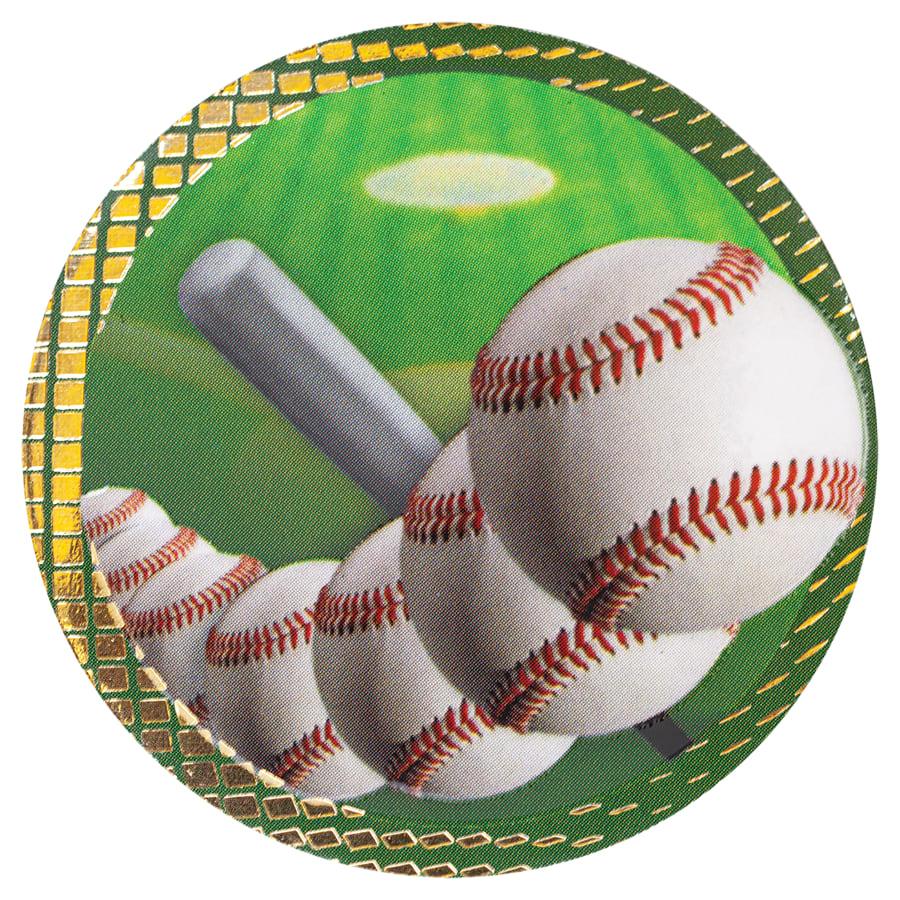 2" Dazzle Trophy Inserts, Sport and Activity (Packs) - 2" Baseball Dazzle Insert