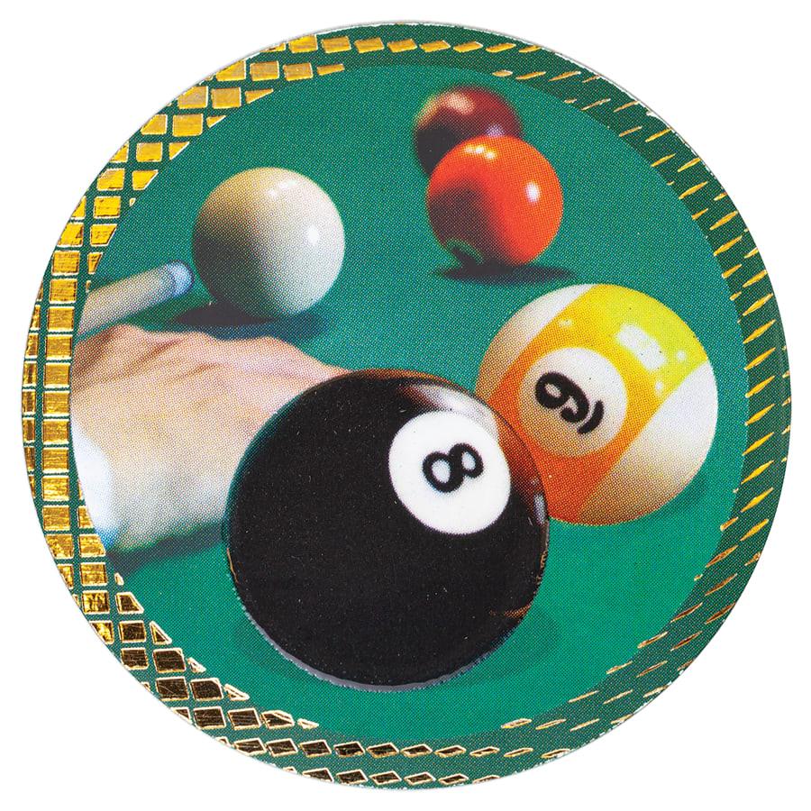 2" Dazzle Trophy Inserts, Sport and Activity (Packs) - 2" Billiards Dazzle Insert