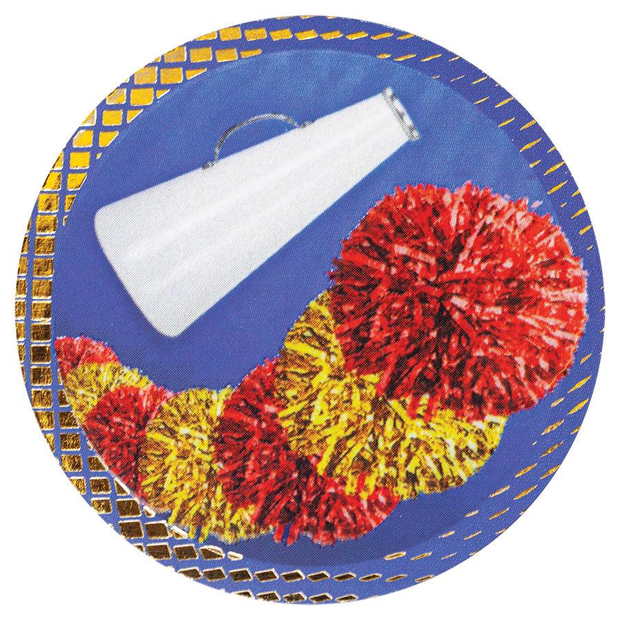 2" Dazzle Trophy Inserts, Sport and Activity (Packs) - 2" Cheer Dazzle Insert