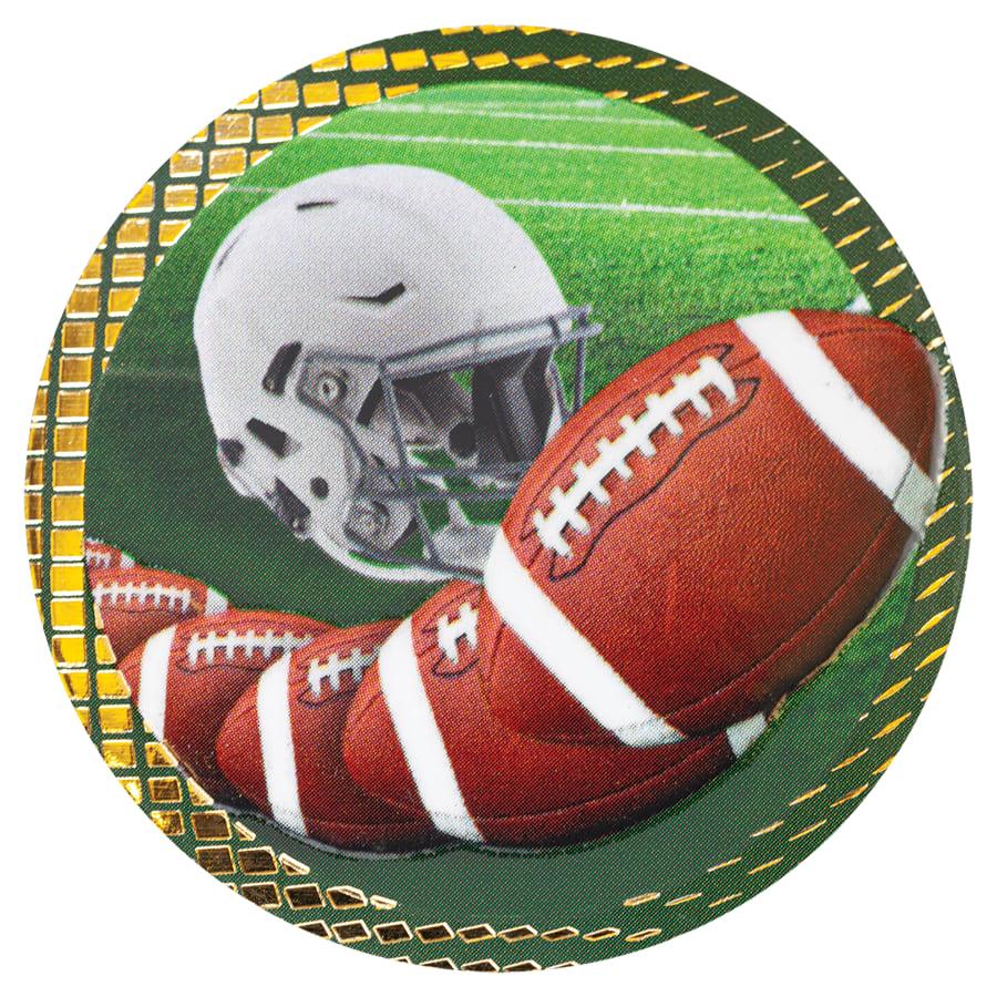 2" Dazzle Trophy Inserts, Sport and Activity (Packs) - 2" Football Dazzle Insert