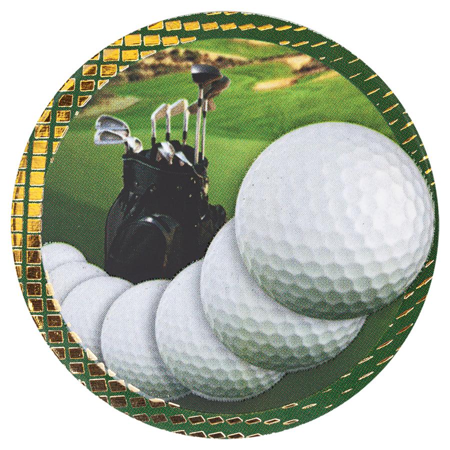2" Dazzle Trophy Inserts, Sport and Activity (Packs) - 2" Golf Dazzle Insert