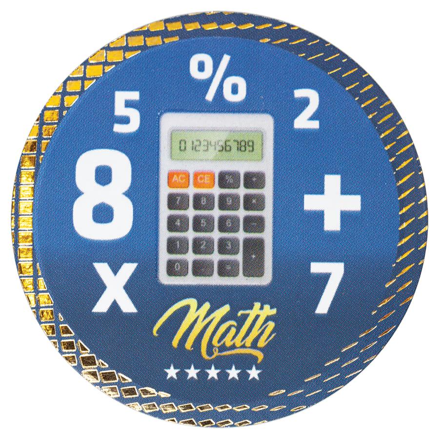 2" Dazzle Trophy Inserts, Sport and Activity (Packs) - 2" Math Dazzle Insert