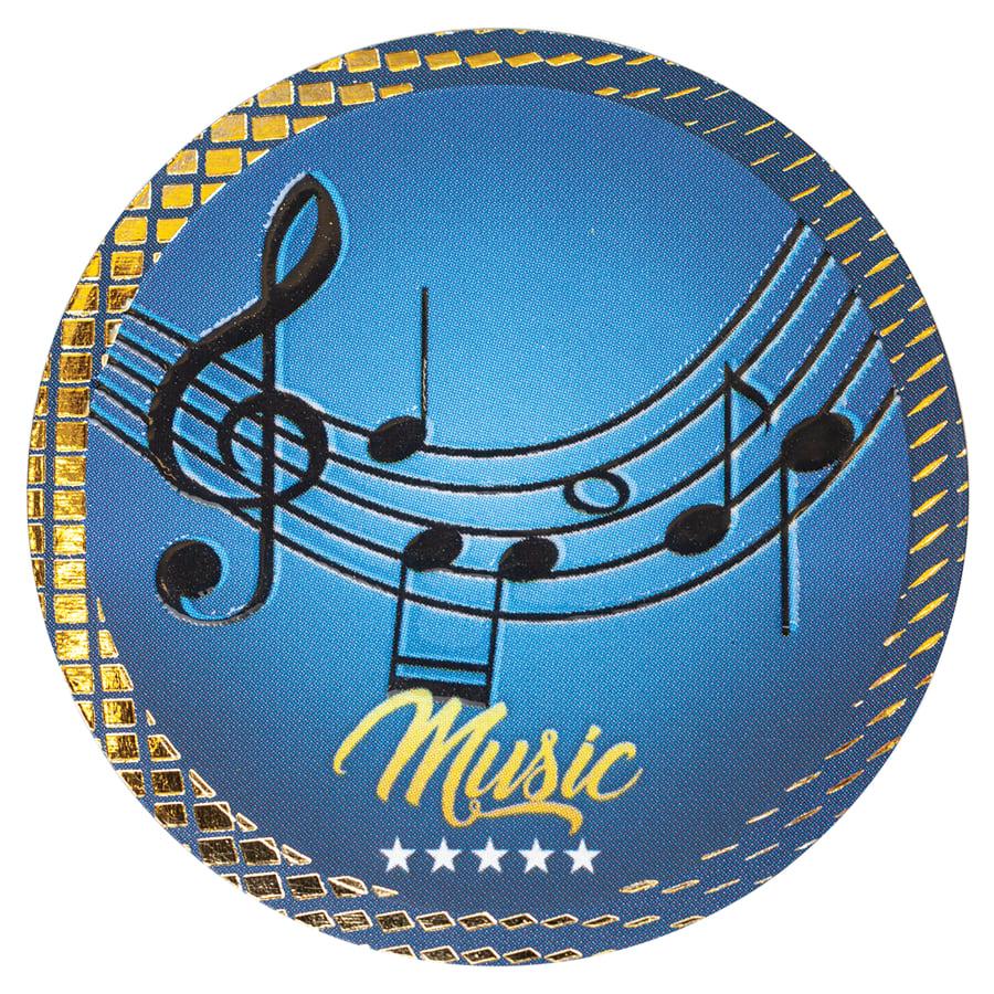 2" Dazzle Trophy Inserts, Sport and Activity (Packs) - 2" Music Dazzle Insert