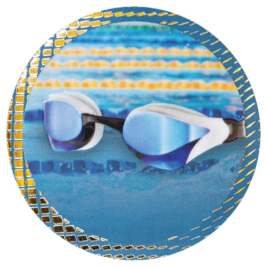 2" Dazzle Trophy Inserts, Sport and Activity (Packs) - 2" Swimming Dazzle Insert