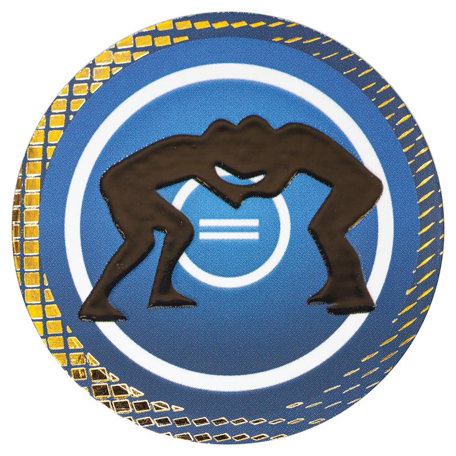 2" Dazzle Trophy Inserts, Sport and Activity (Packs) - 2" Wrestling Dazzle Insert