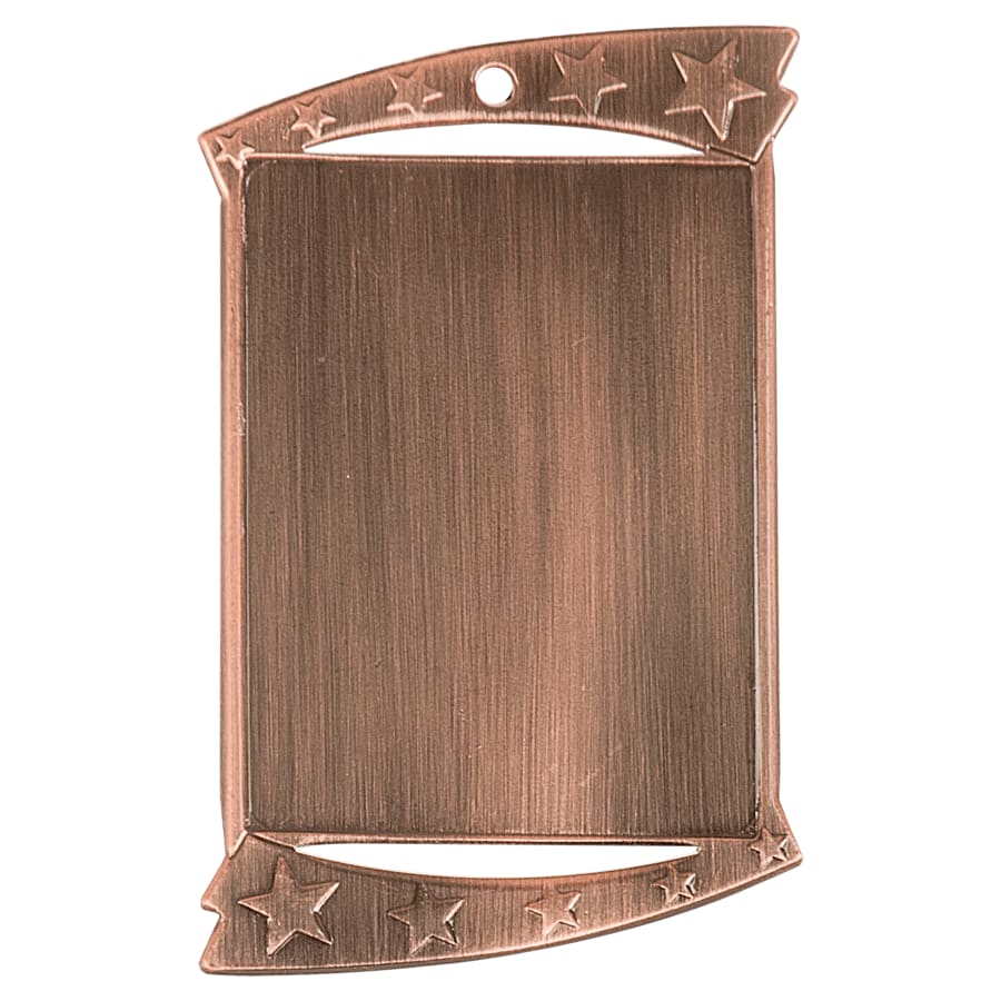 2" Mylar, Epoxy Dome and Activity Trophy Inserts, Coins and Insert Medals (Packs) - 1 3/4" x 2 3/4" Antique Bronze Rectangular Insert Holder Medal