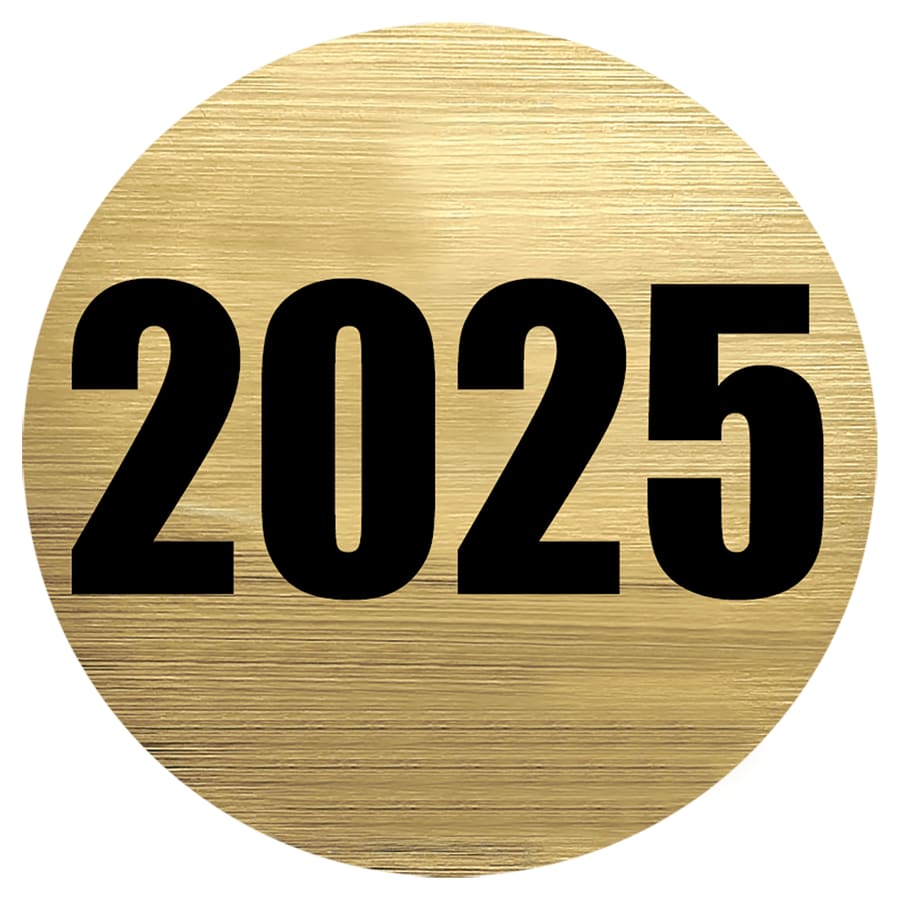 2" Mylar, Epoxy Dome and Activity Trophy Inserts, Coins and Insert Medals (Packs) - 2" 2025 Activity Insert