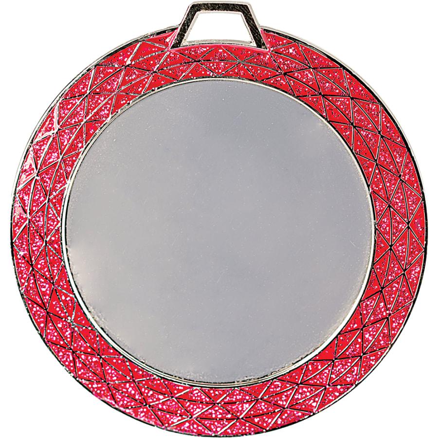 2" Mylar, Epoxy Dome and Activity Trophy Inserts, Coins and Insert Medals (Packs) - 2 3/4" Pink Bling 2" Insert Holder Medal