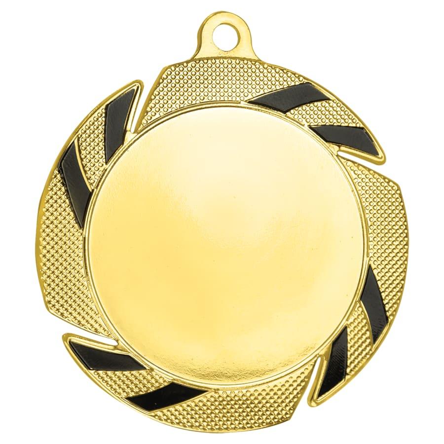 2" Mylar, Epoxy Dome and Activity Trophy Inserts, Coins and Insert Medals (Packs) - 2 3/4" Gold/Black 2" Insert Medal Holder