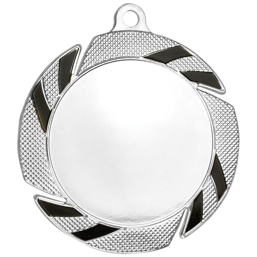 2" Mylar, Epoxy Dome and Activity Trophy Inserts, Coins and Insert Medals (Packs) - 2 3/4" Silver/Black 2" Insert Medal Holder