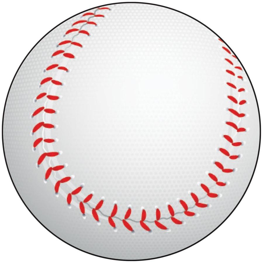 2" Mylar, Epoxy Dome and Activity Trophy Inserts, Coins and Insert Medals (Packs) - 2" Baseball Sport Ball Insert