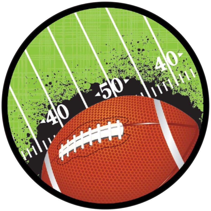 2" Mylar, Epoxy Dome and Activity Trophy Inserts, Coins and Insert Medals (Packs) - 2" Football Sport Activity Insert