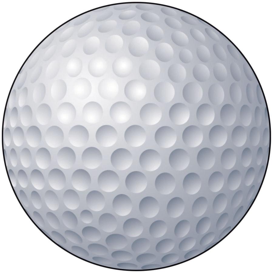 2" Mylar, Epoxy Dome and Activity Trophy Inserts, Coins and Insert Medals (Packs) - 2" Golf Ball Sport Ball Insert