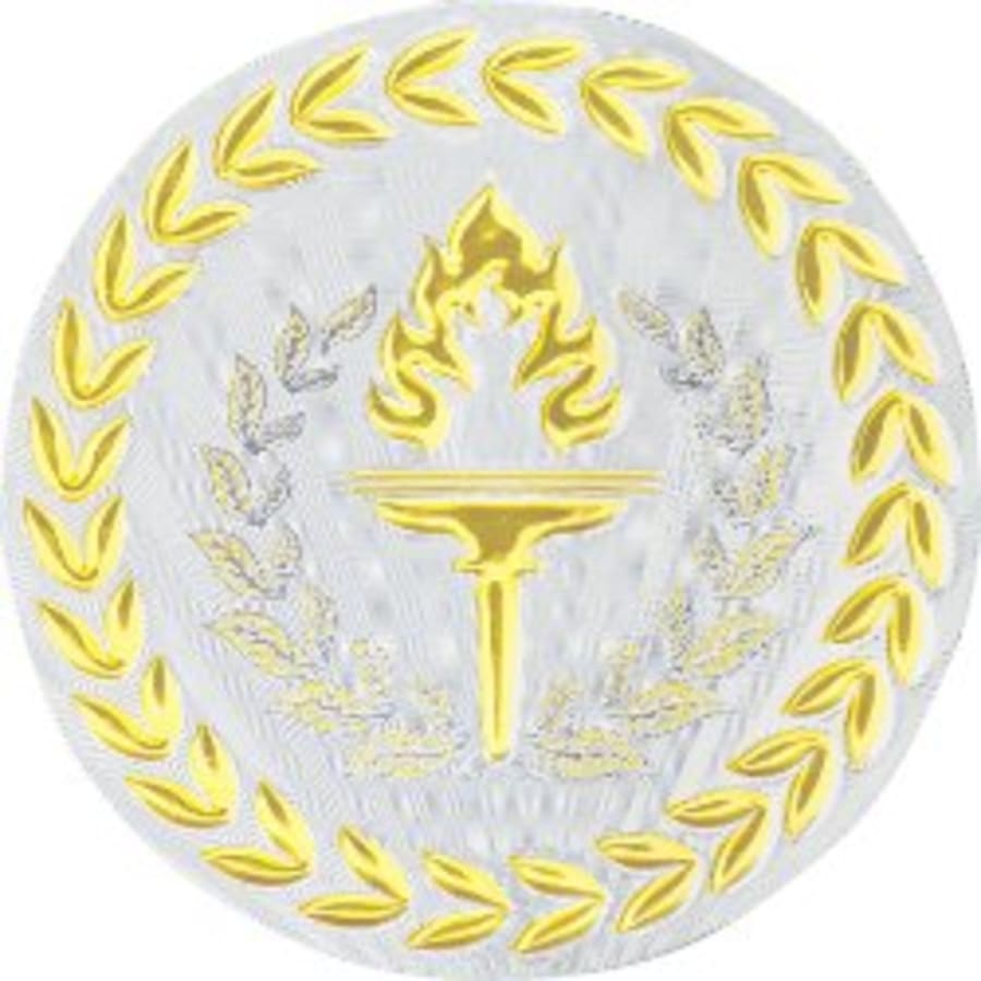 2" Mylar, Epoxy Dome and Activity Trophy Inserts, Coins and Insert Medals (Packs) - 2" Metallic Victory Mylar
