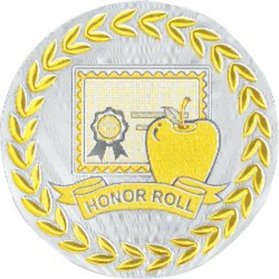 2" Mylar, Epoxy Dome and Activity Trophy Inserts, Coins and Insert Medals (Packs) - 2" Metallic Honor Roll Mylar
