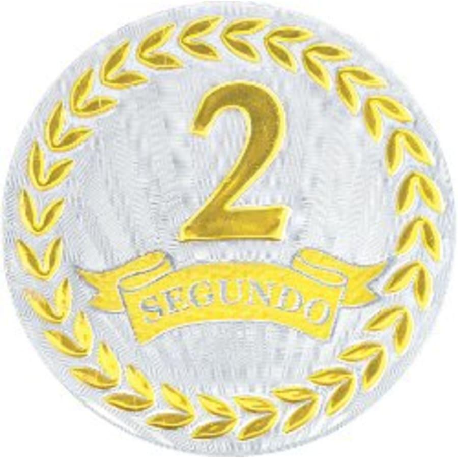 2" Mylar, Epoxy Dome and Activity Trophy Inserts, Coins and Insert Medals (Packs) - 2" Metallic Segundo Mylar