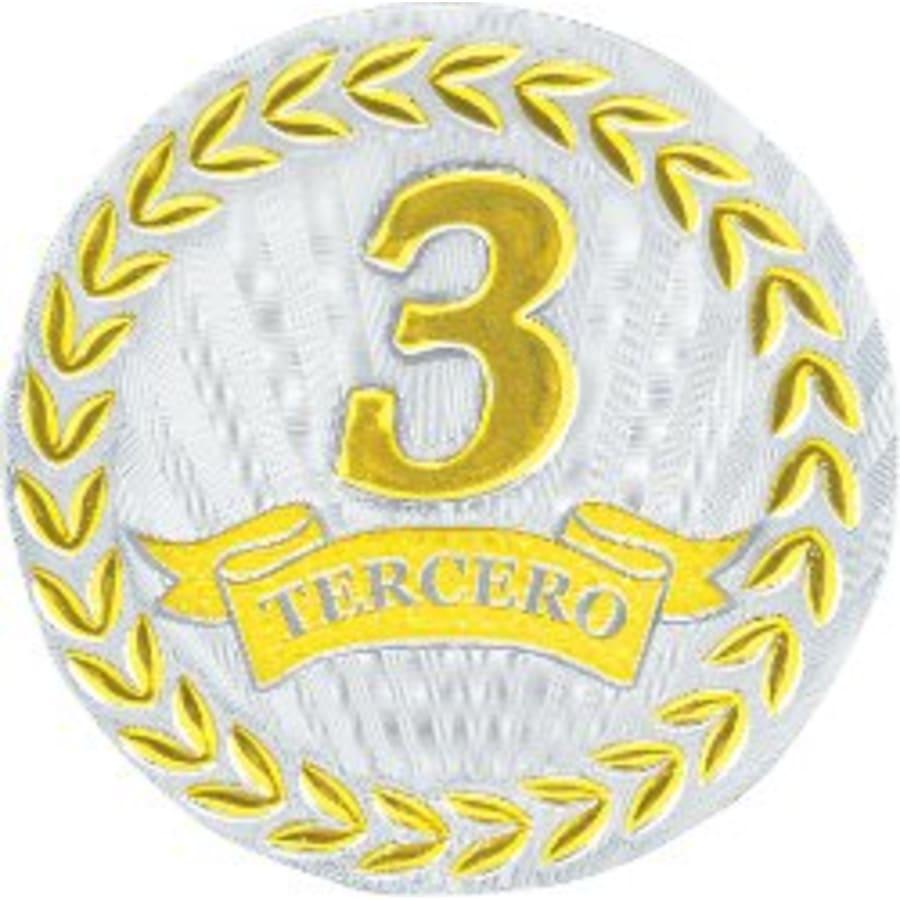 2" Mylar, Epoxy Dome and Activity Trophy Inserts, Coins and Insert Medals (Packs) - 2" Metallic Tercero Mylar
