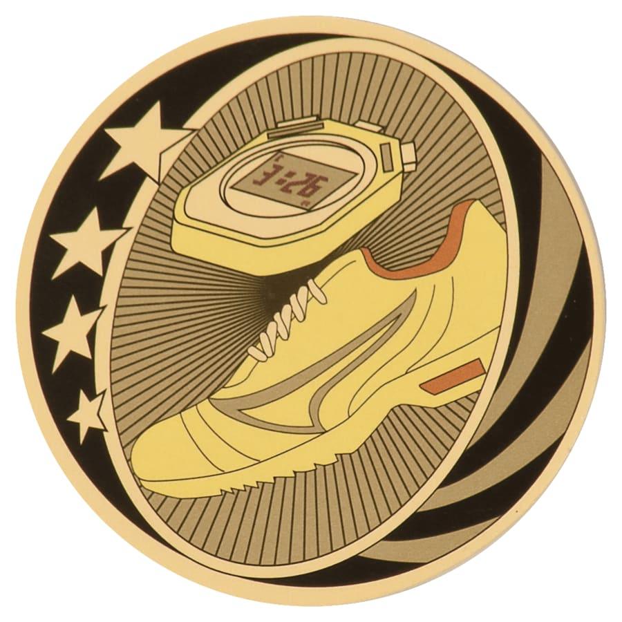 2" Mylar, Epoxy Dome and Activity Trophy Inserts, Coins and Insert Medals (Packs) - 2" MidNite Star Track Mylar Insert