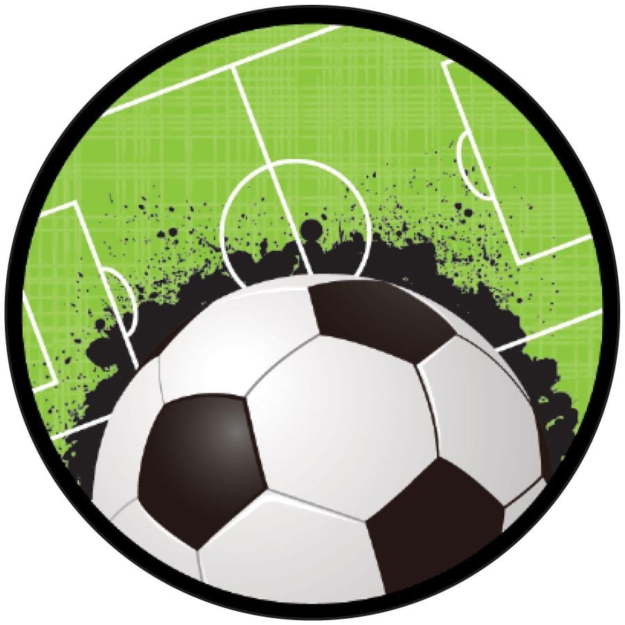 2" Mylar, Epoxy Dome and Activity Trophy Inserts, Coins and Insert Medals (Packs) - 2" Soccer Sport Activity Insert