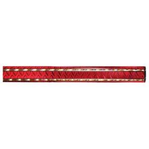 45" Rectangular 2x3 Trophy Column Tubing (Cut to Length) - 45" Red/Gold Rectangular Aztec Trophy Columns