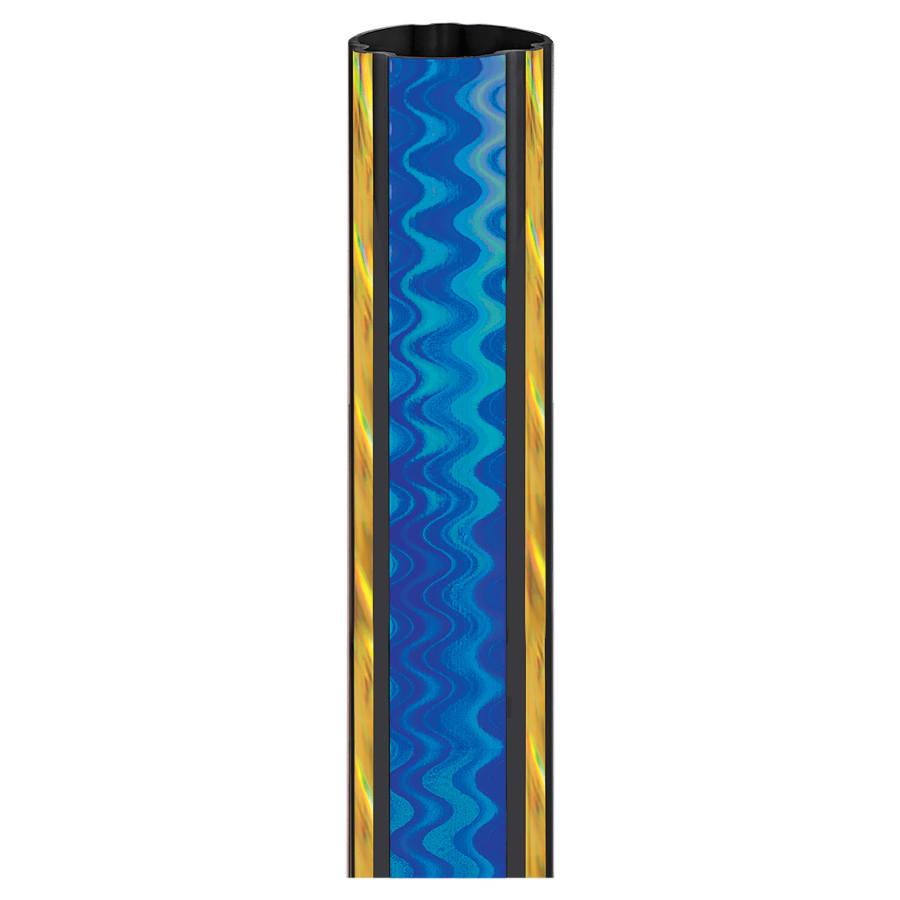 45" Round Trophy Column Tubing, 1 3/4" (Cut to Length) - 1 3/4" Round Blue/Gold 45" Magic Trophy Column