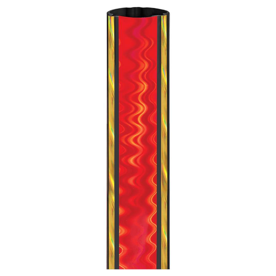 45" Round Trophy Column Tubing, 1 3/4" (Cut to Length) - 1 3/4" Round Red/Gold 45" Magic Trophy Column