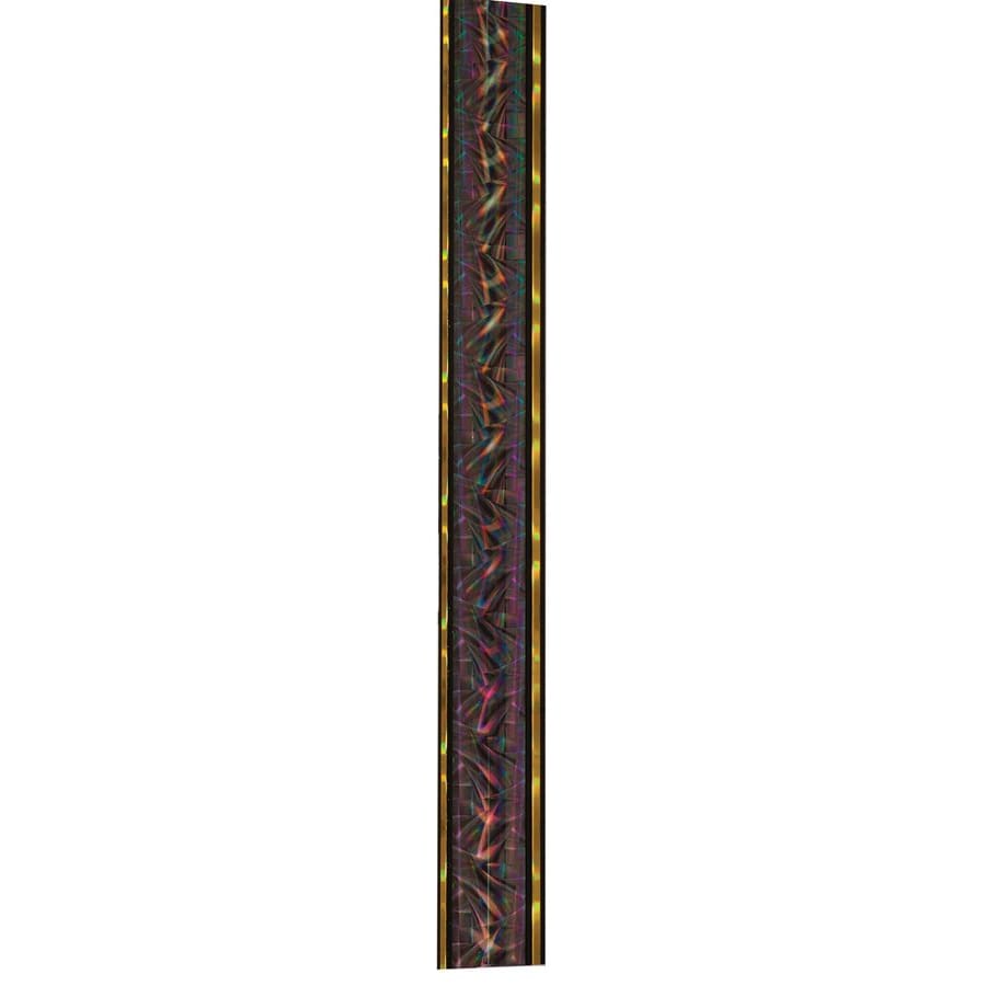 45" Round Trophy Column Tubing, 1 3/4" (Cut to Length) - 45" Black/Gold Round Dazzle Trophy Column