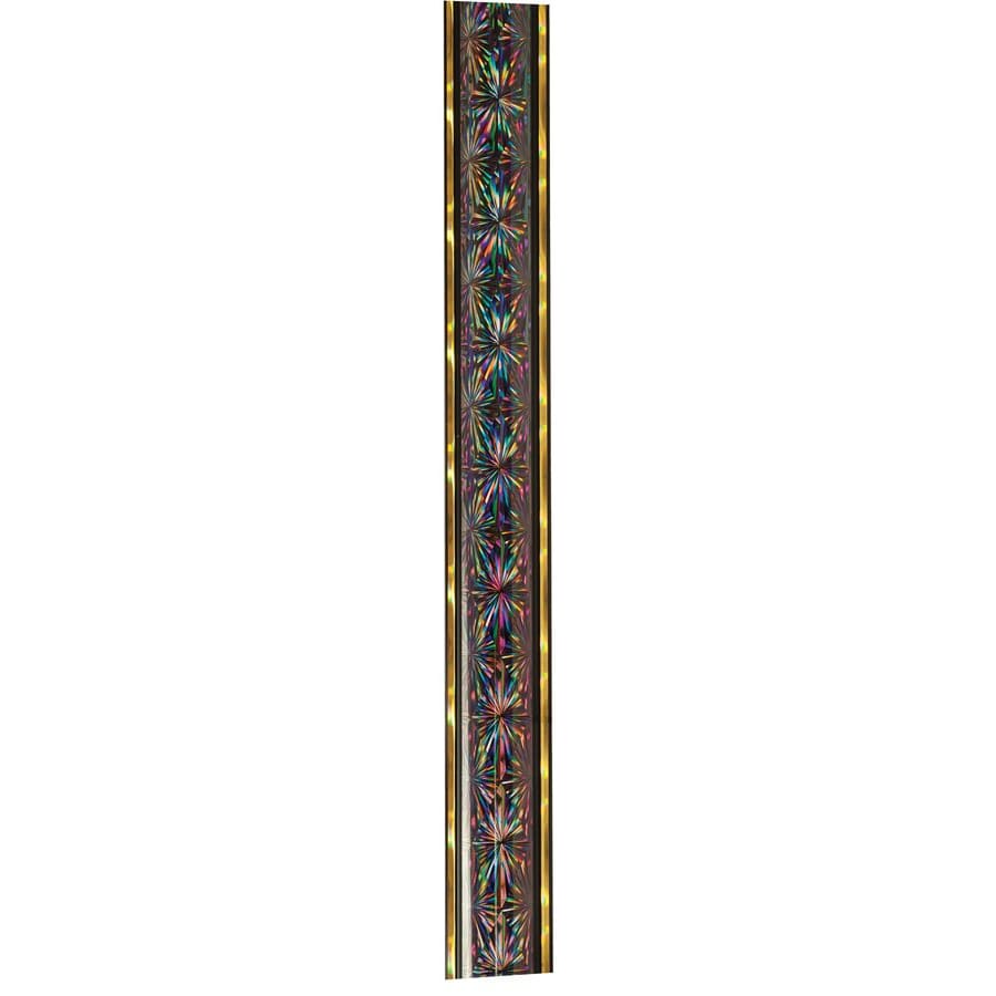 45" Round Trophy Column Tubing, 1 3/4" (Cut to Length) - 45" Black/Gold Round Starlight Trophy Column