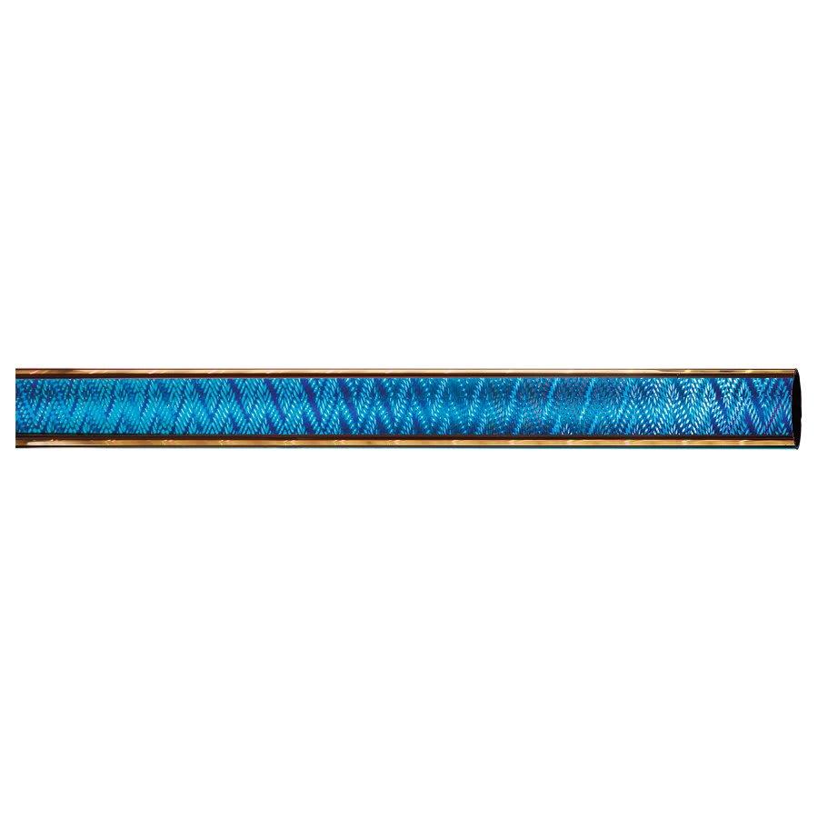 45" Round Trophy Column Tubing, 1 3/4" (Cut to Length) - 45" Blue/Gold Round Aztec Trophy Column