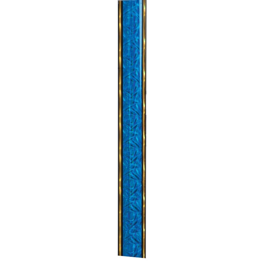 45" Round Trophy Column Tubing, 1 3/4" (Cut to Length) - 45" Blue/Gold Round Dazzle Trophy Column