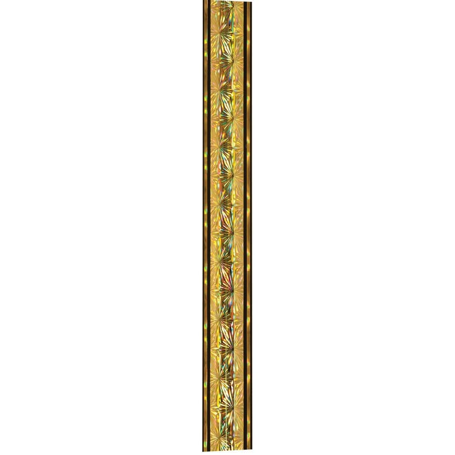 45" Round Trophy Column Tubing, 1 3/4" (Cut to Length) - 45" Gold/Gold Round Starlight Trophy Column