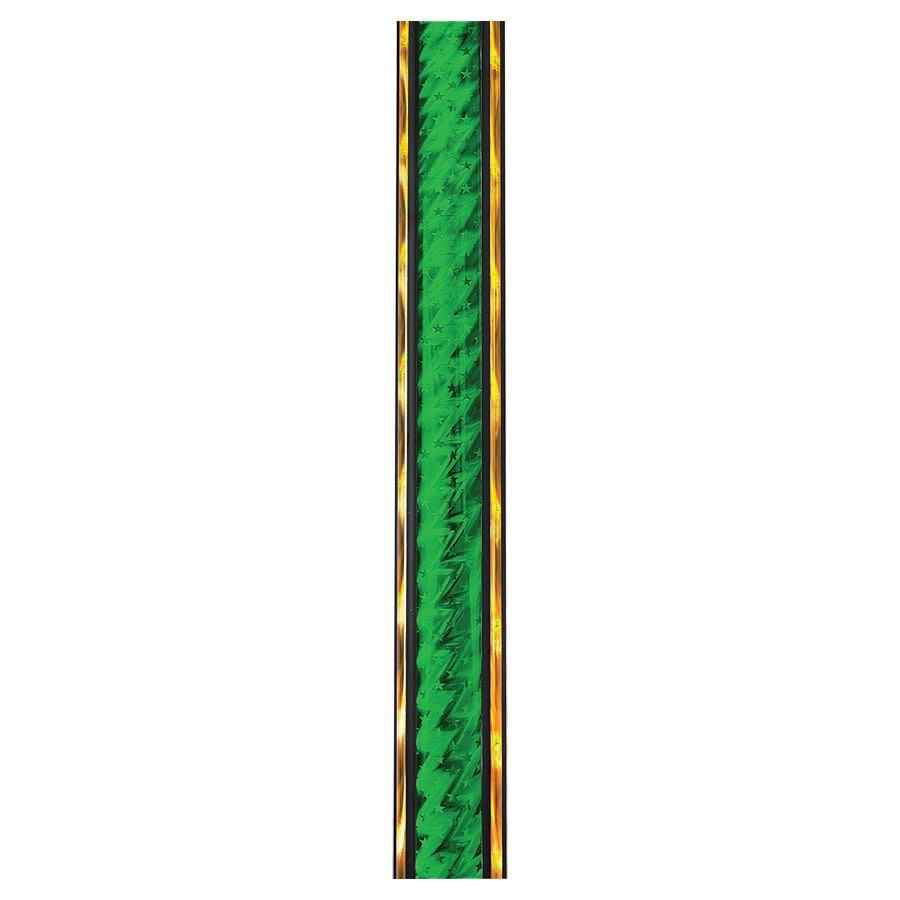 45" Round Trophy Column Tubing, 1 3/4" (Cut to Length) - 45" Green/Gold Round Galaxy Trophy Column