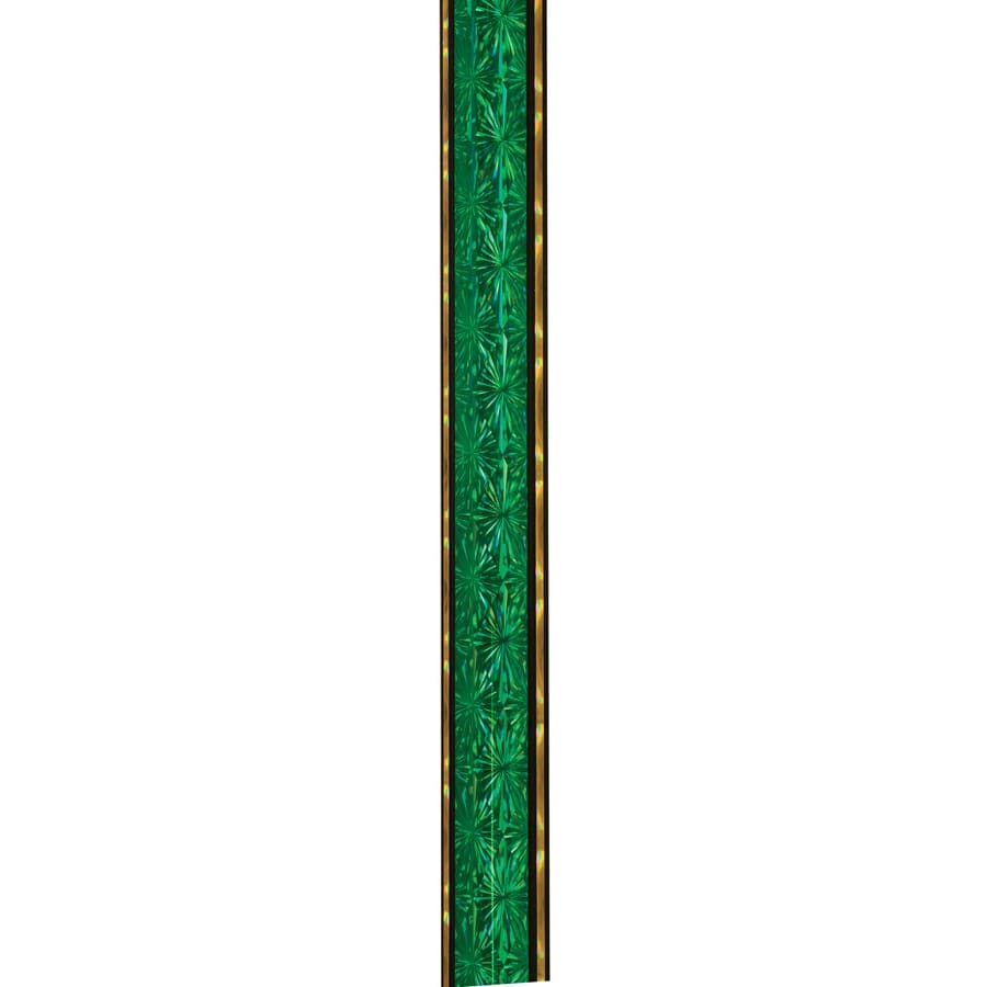 45" Round Trophy Column Tubing, 1 3/4" (Cut to Length) - 45" Green/Gold Round Starlight Trophy Column