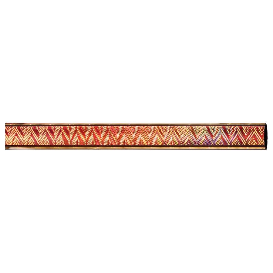 45" Round Trophy Column Tubing, 1 3/4" (Cut to Length) - 45" Orange/Gold Round Aztec Trophy Column
