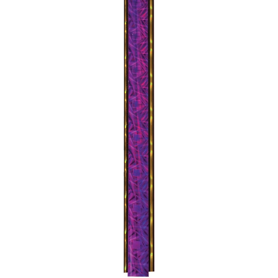 45" Round Trophy Column Tubing, 1 3/4" (Cut to Length) - 45" Purple/Gold Round Dazzle Trophy Column