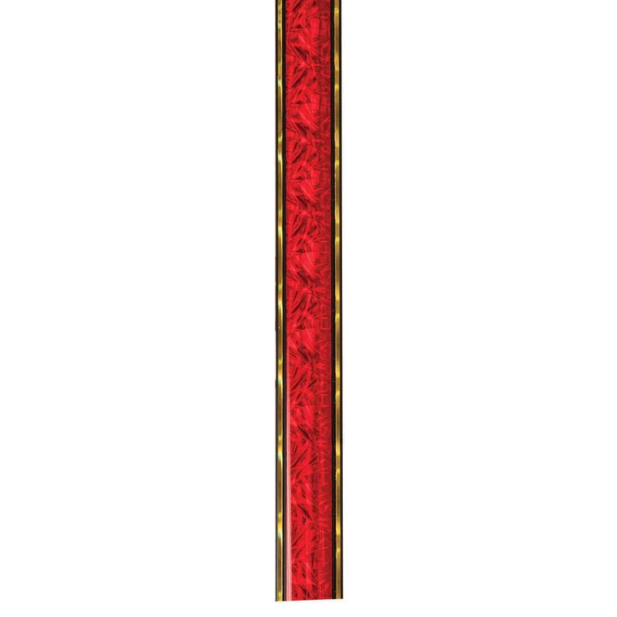 45" Round Trophy Column Tubing, 1 3/4" (Cut to Length) - 45" Red/Gold Round Dazzle Trophy Column
